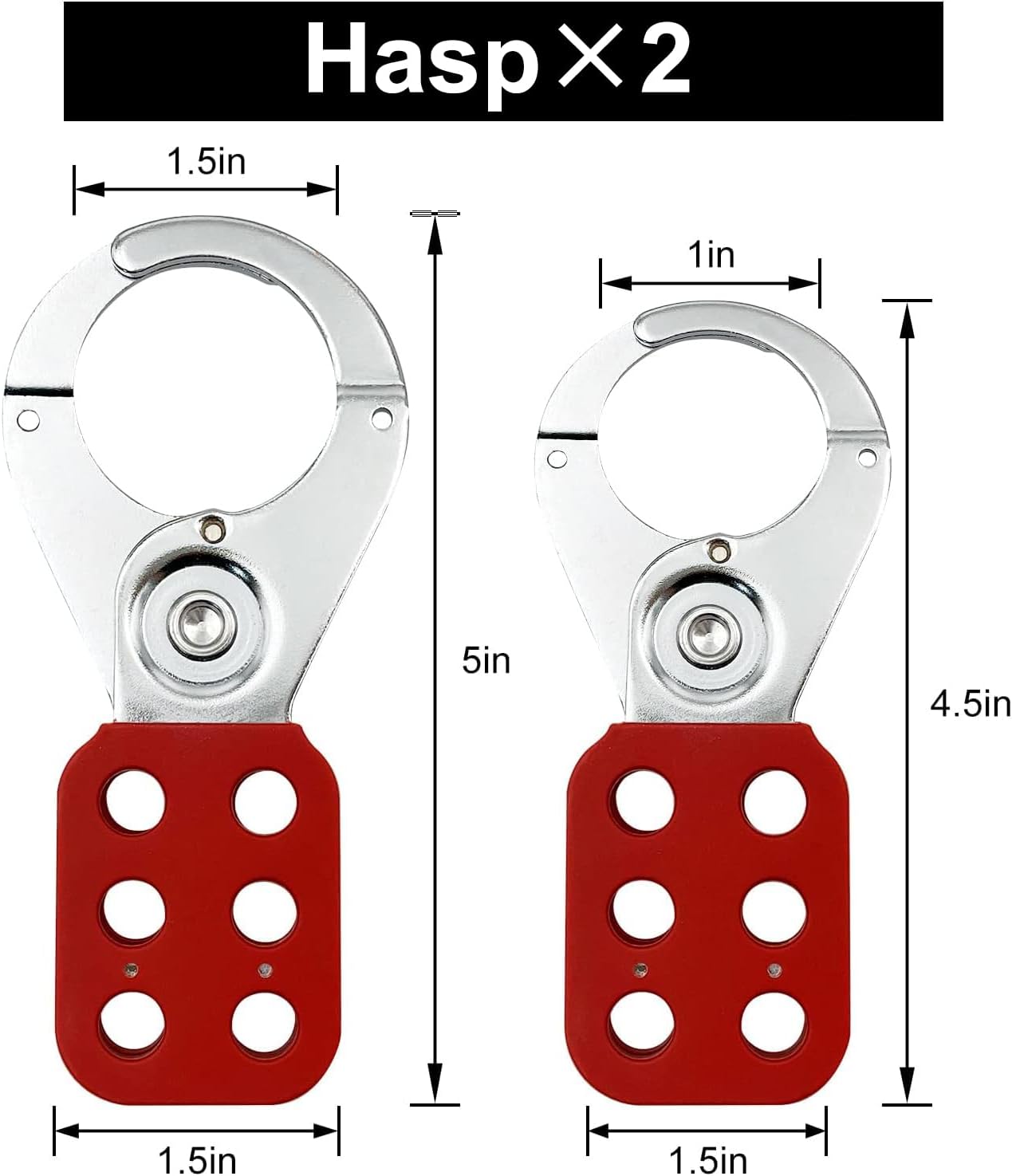MACCANN&ESSIN Electrical Lockout Tagout Kit with Group Lock Out Boxes, Hasps, Tags, Padlocks, and Nylon Ties in Red Bag