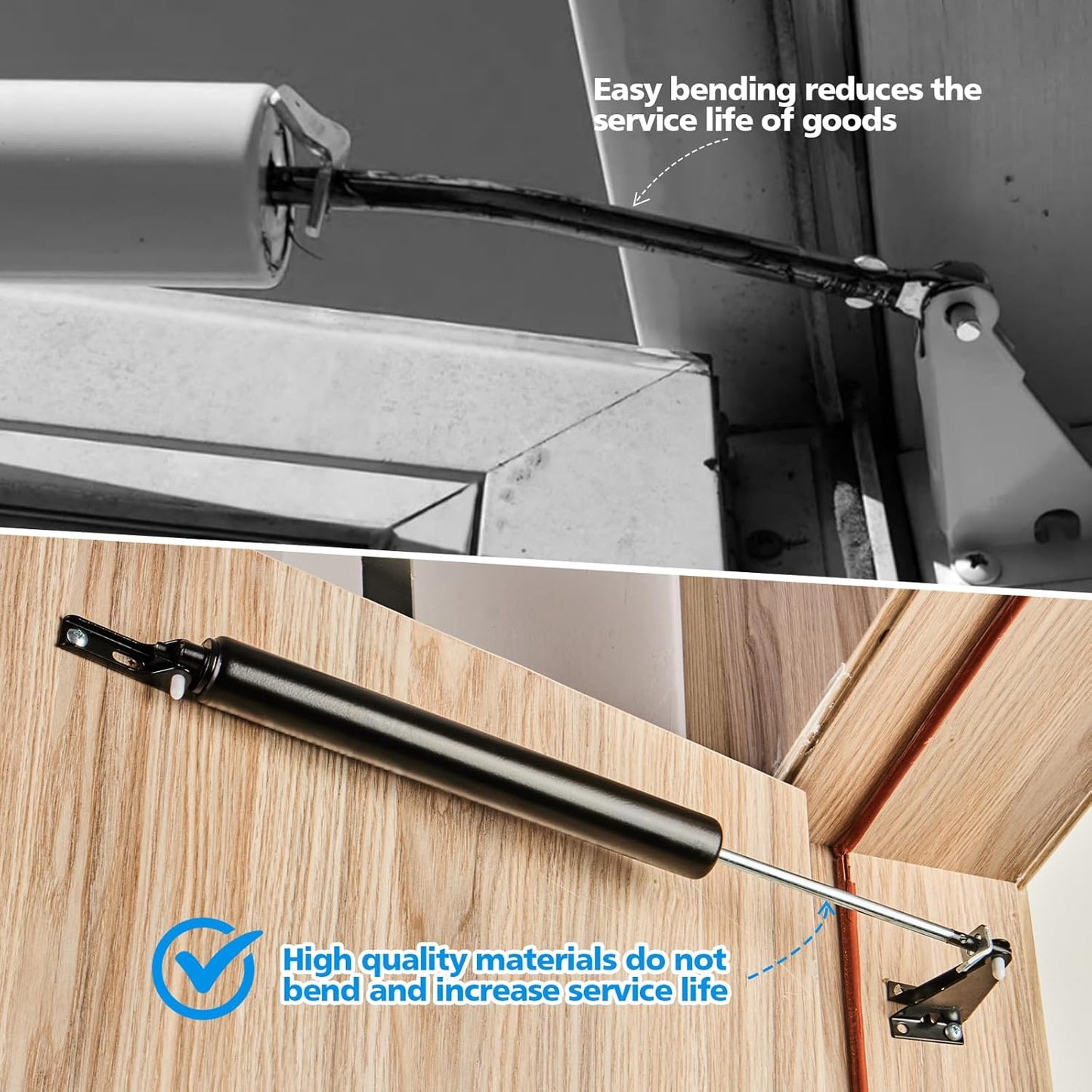 MaxxGeek Black Screen and Storm Door Closer Kit with Push Button Latch Set and Protector Chain, MGPneumatic002