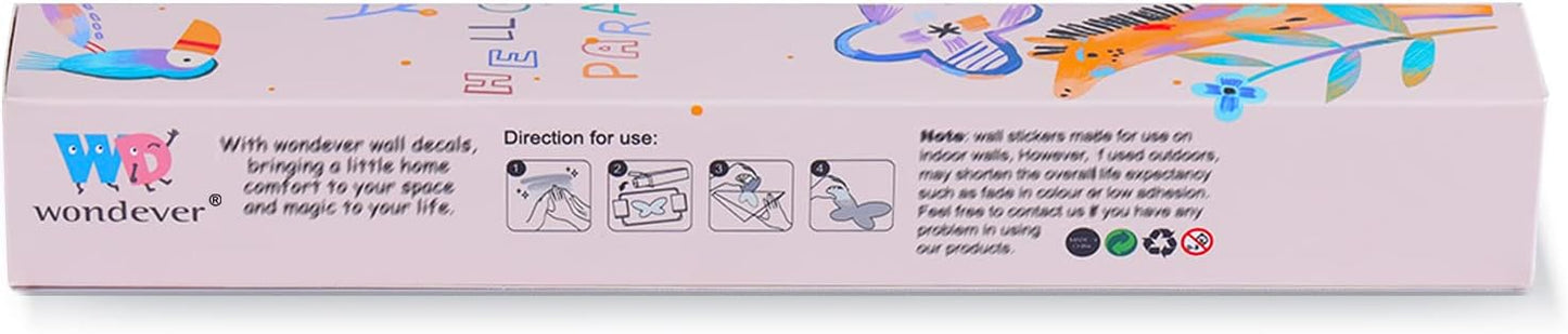 Mermaid Tail Under the Sea Wall Stickers - Peel and Stick Decals for Baby Nursery, Girls Bedroom, Bathroom