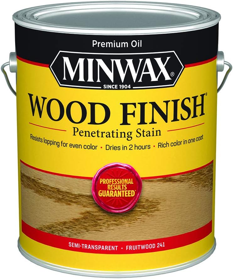 Minwax 71010 Fruitwood Wood Finish Penetrating Oil-Based Wood Stain - 1 Gallon Size