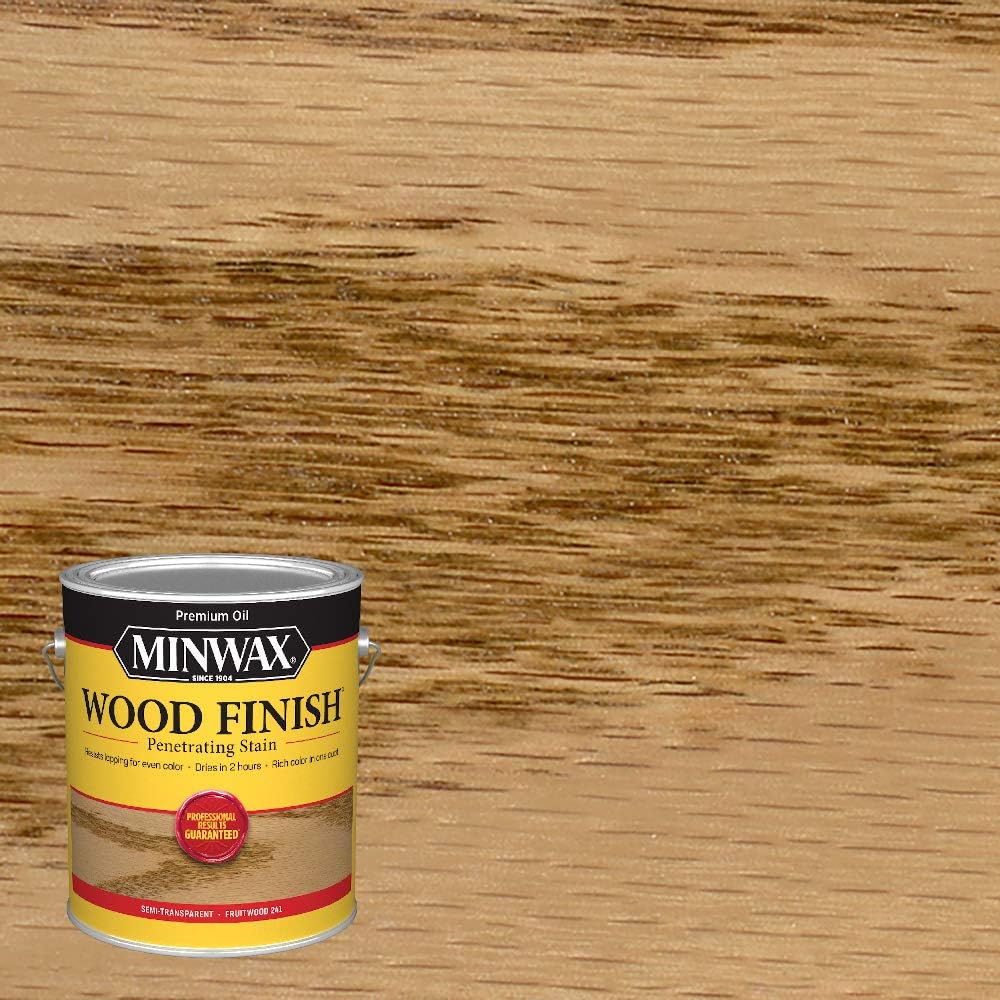 Minwax 71010 Fruitwood Wood Finish Penetrating Oil-Based Wood Stain - 1 Gallon Size