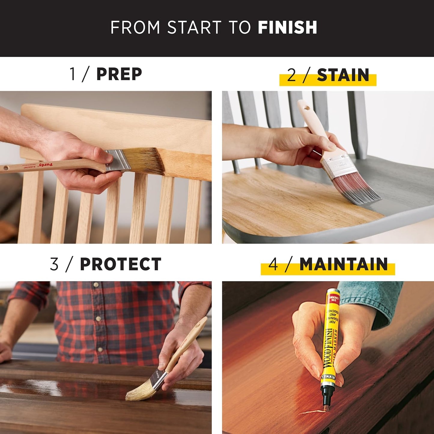 Minwax 71010 Fruitwood Wood Finish Penetrating Oil-Based Wood Stain - 1 Gallon Size