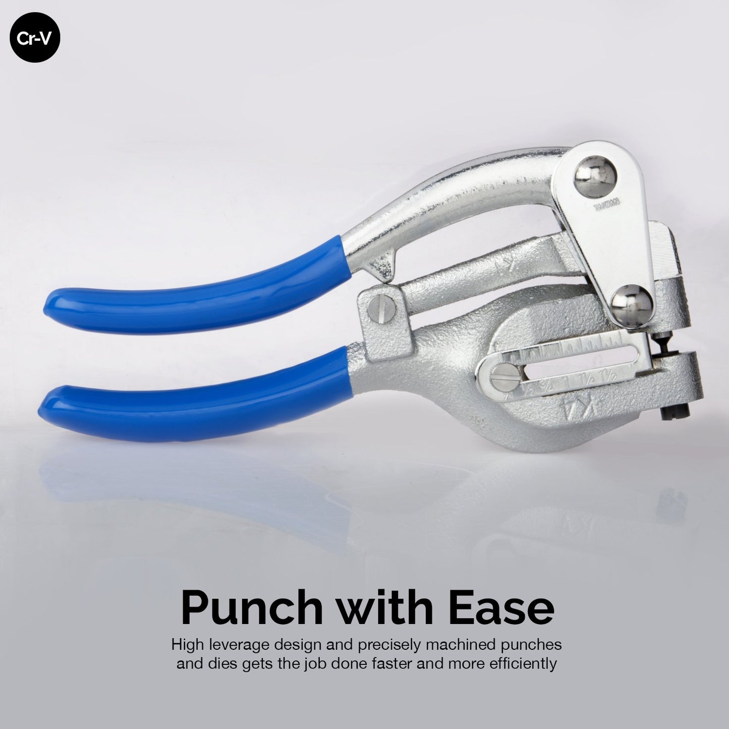 Neiko 02612A Cr-V Hand Held Power Punch Kit for Sheet Metal, 3/32" x 9/32" Punch Size