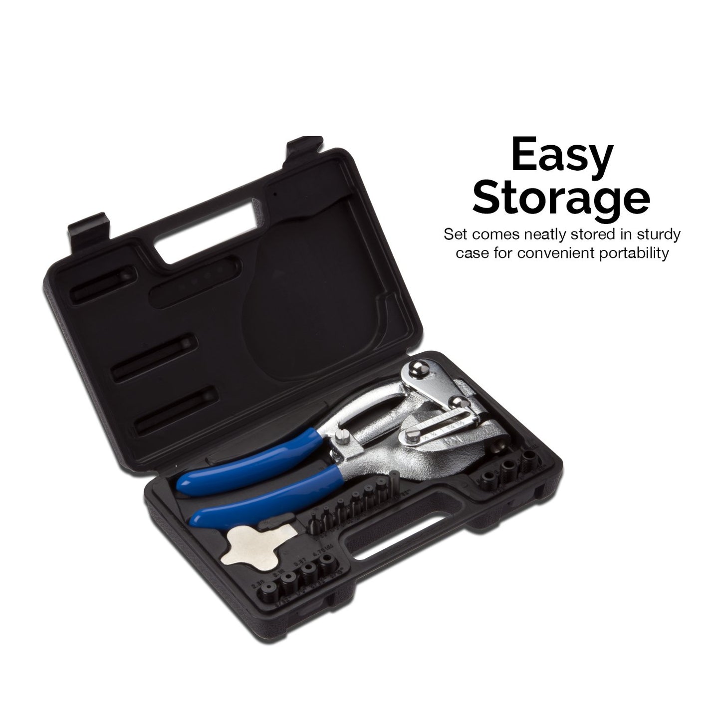 Neiko 02612A Cr-V Hand Held Power Punch Kit for Sheet Metal, 3/32" x 9/32" Punch Size