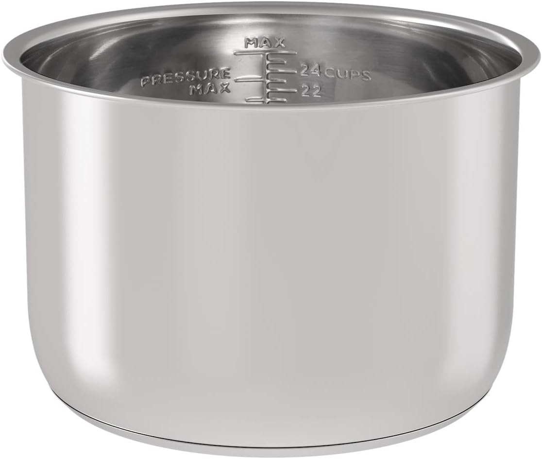 Ninja Foodi 8 Quart Compatible Sicheer Stainless Steel Inner Pot Replacement Insert Liner - Accessory