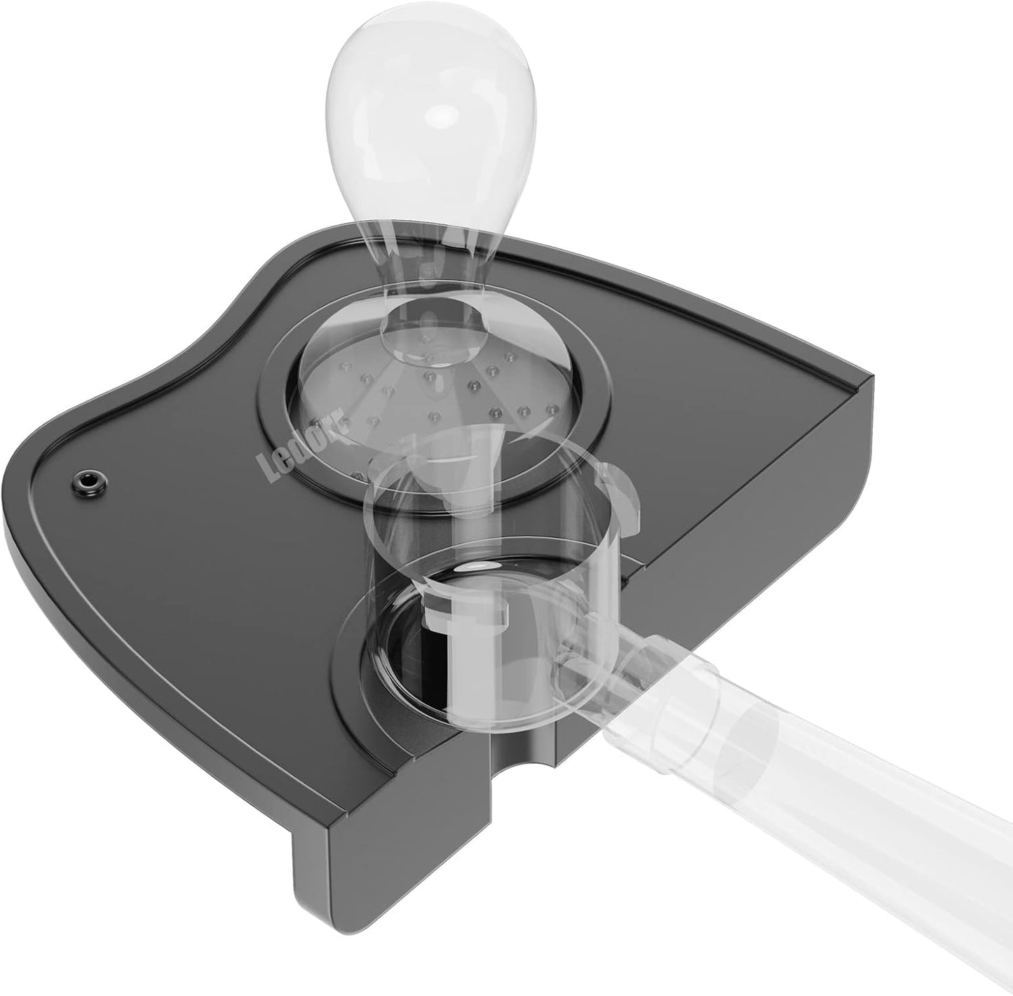 Non-Slip Espresso Tamper Mat for Barista Tool in Home, Kitchen, Office, or Bar Shop - Small Black Silicone Tamping Pad