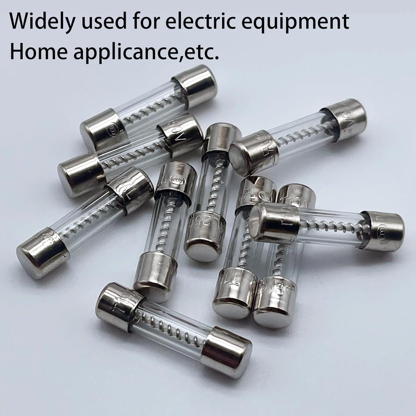 Pack of 10 ACME Slow Blow Glass Fuses 2A 250V 5x20mm for Power Supply, Microwave, Auto Accessories - Time-delay Replacement Circuit Breakers