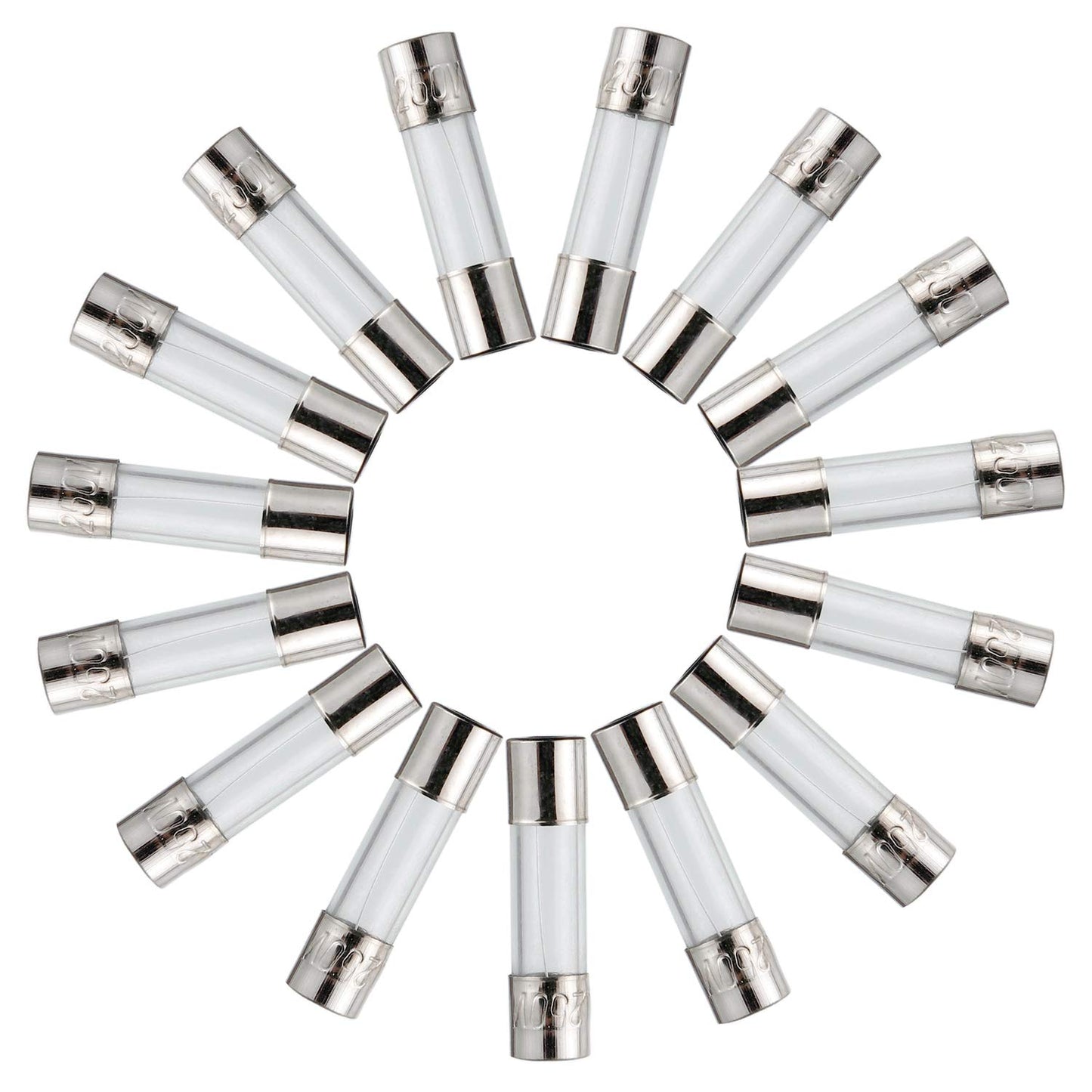 Pack of 18 BOJACK F20AL250V 20A 250V 6x30mm Fast-Blow Glass Fuses