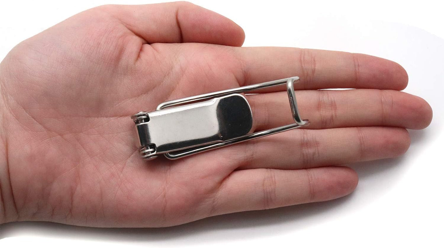 Pack of 4 Rannb 61mm Stainless Steel Spring Loaded Toggle Latch Hasp for Toolbox/Case