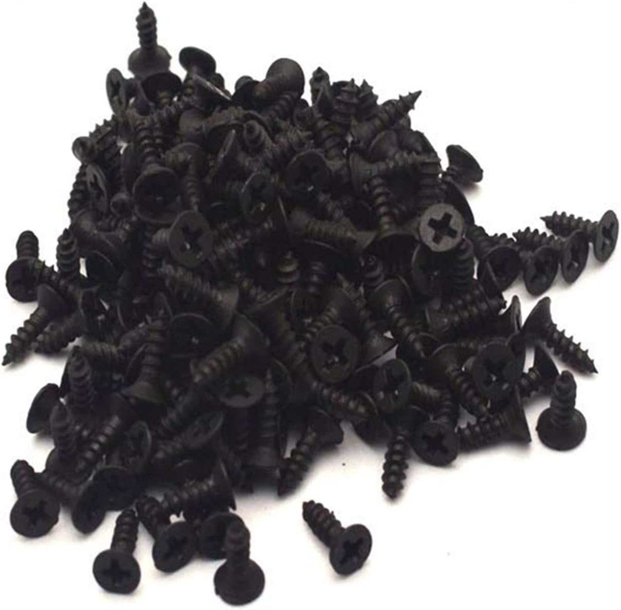 Pack of 48 Black Metal Foldable Butt Hinges for Cabinet Doors and Closets - 1" x 3/4" Size