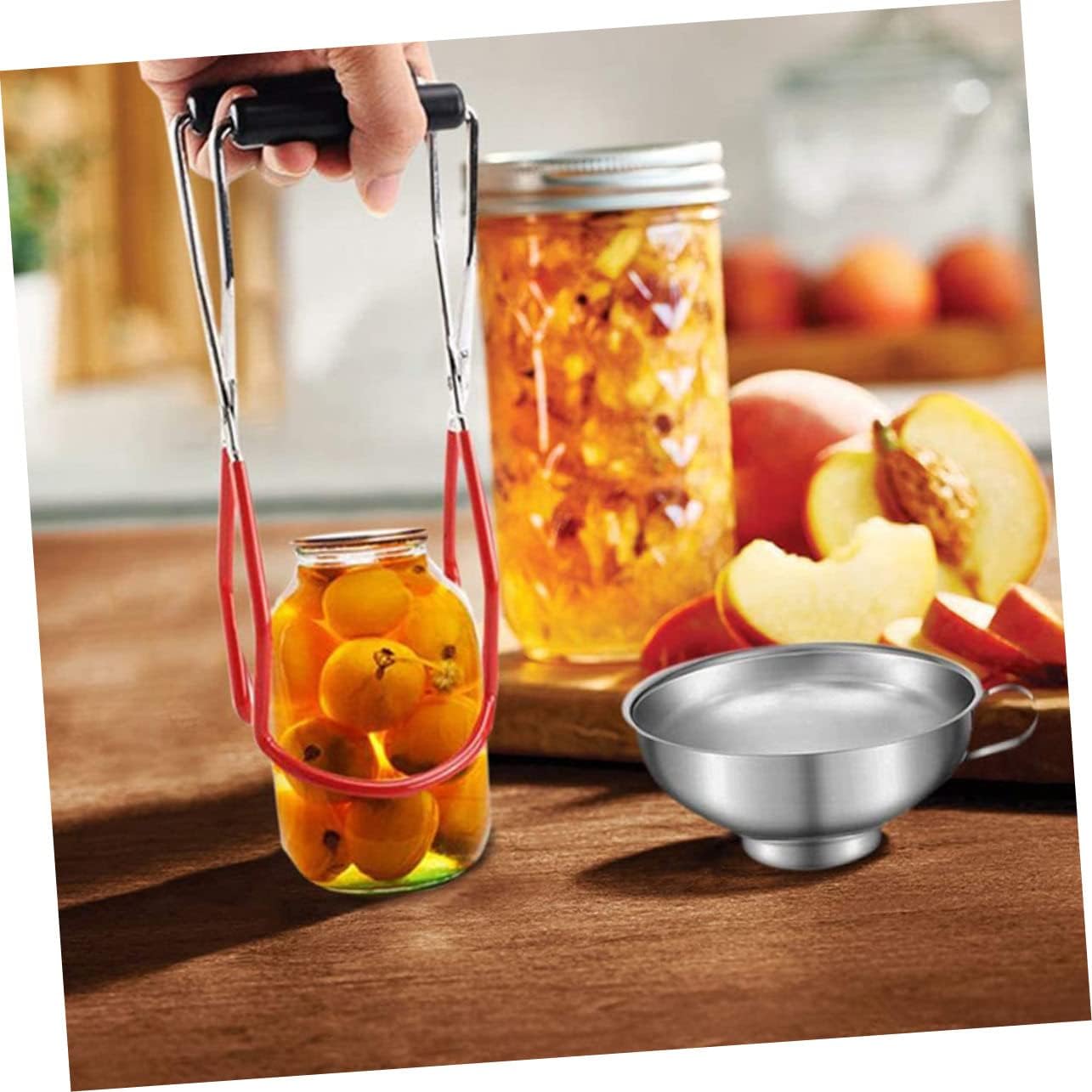 Portable Canning Storage Set with Rack, Bottle Holder, Tong, and Organizer for Kitchen Canning Essentials
