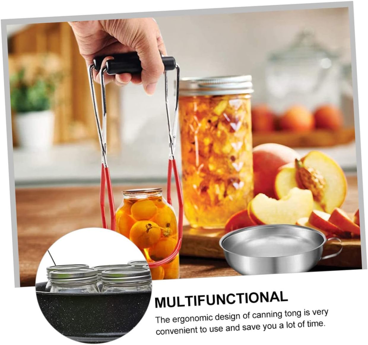 Portable Canning Storage Set with Rack, Bottle Holder, Tong, and Organizer for Kitchen Canning Essentials