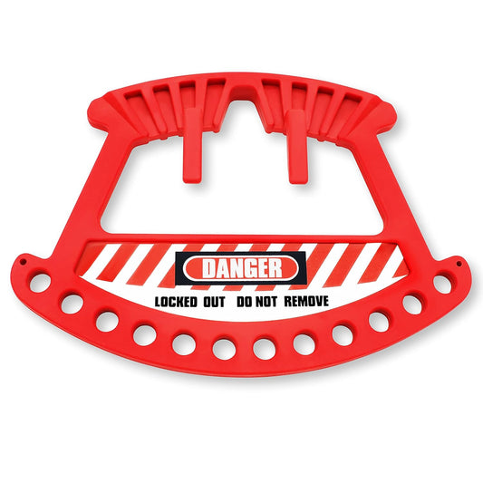 Portable Lockout Locks Station - Lockout Tagout Locks Rack for 12 Padlocks (Padlocks Not Included) - WildKart