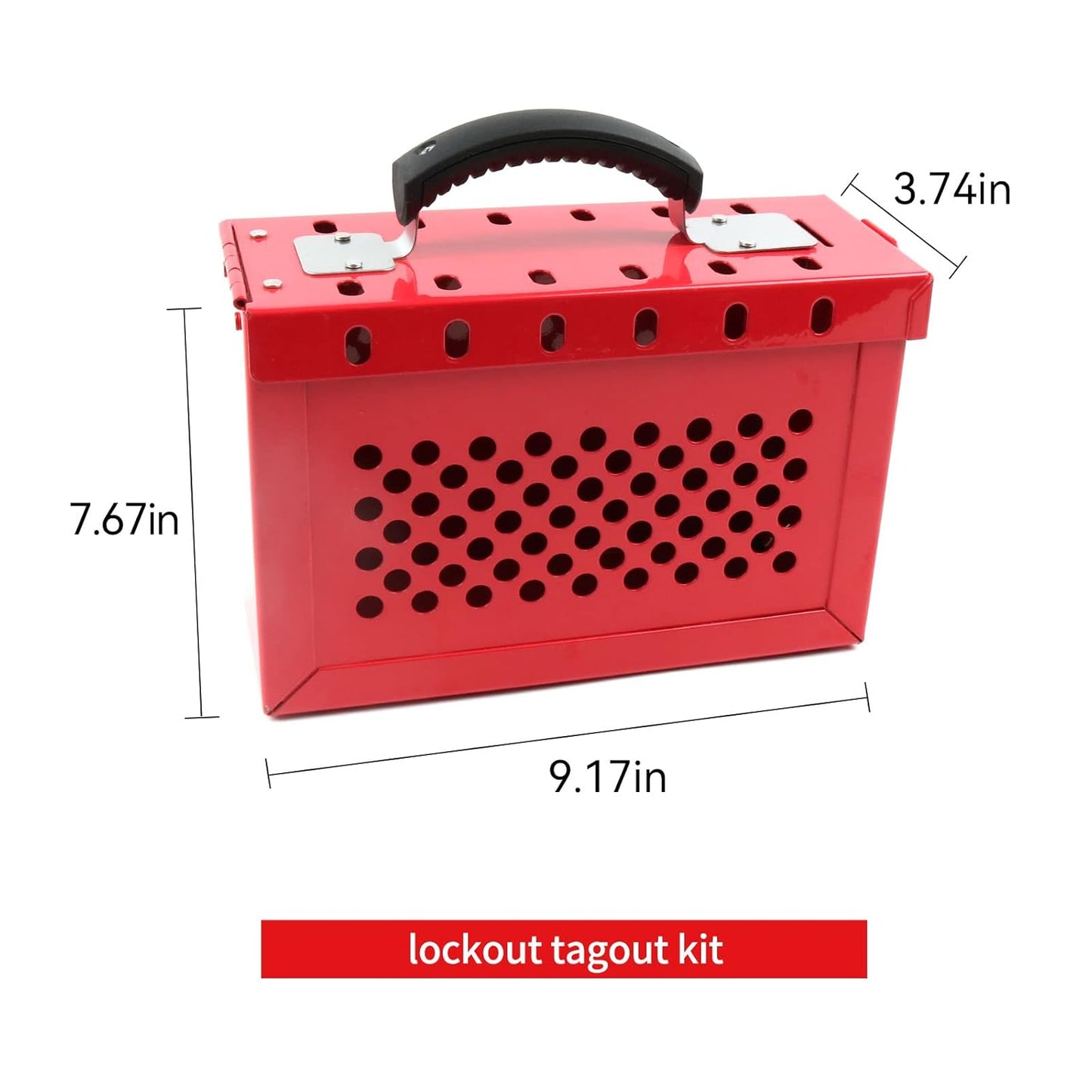 Portable Loto Box Kit with 4 Safety Padlocks for Lockout Tagout Station