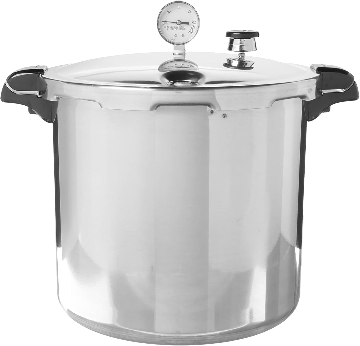 Presto 01784 Silver Aluminum Pressure Canner - 23-Quart, Induction Compatible