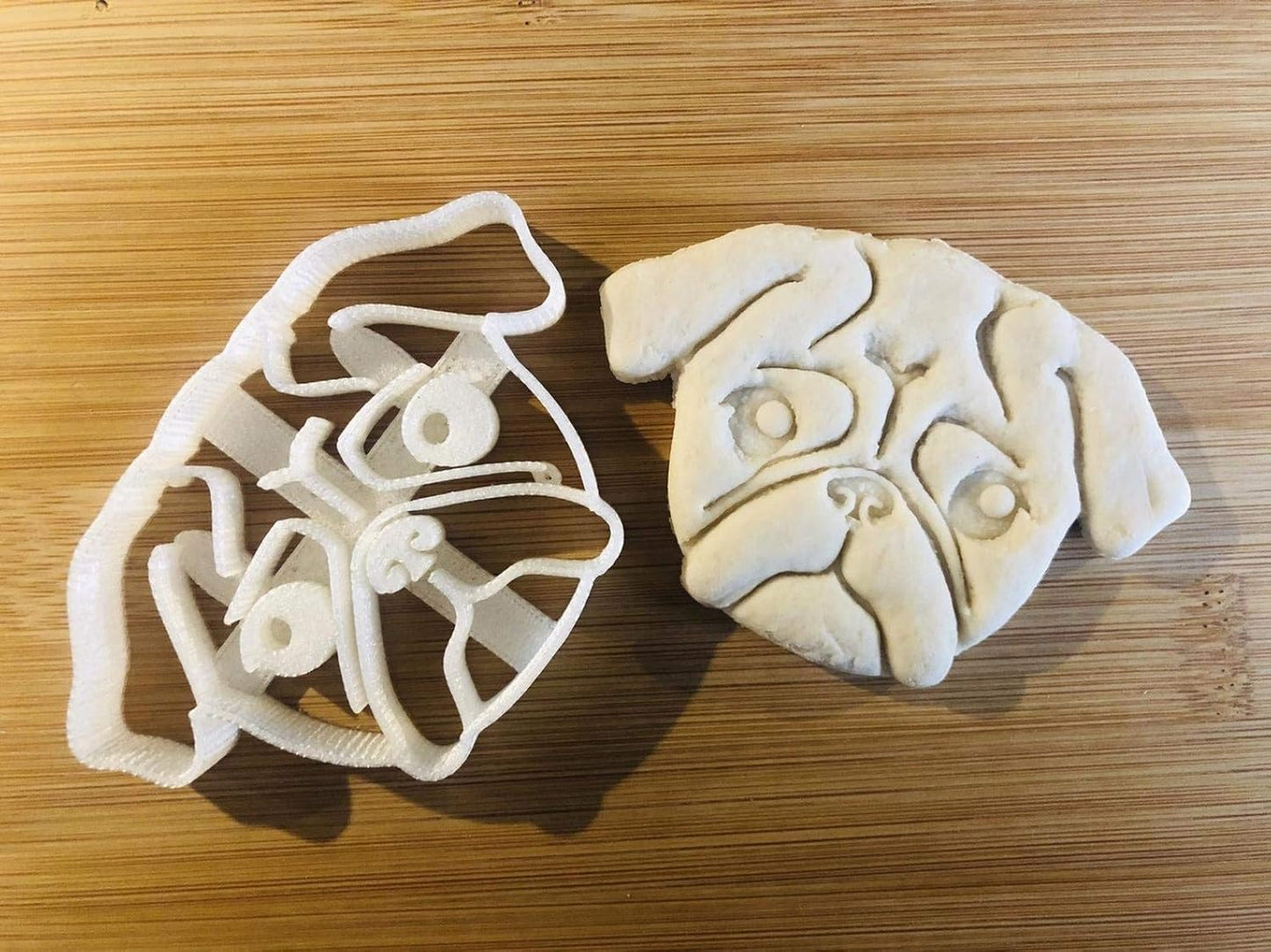 Pug Cookie Cutter - Dog Face Design for Baking Dog Treats and Cookies