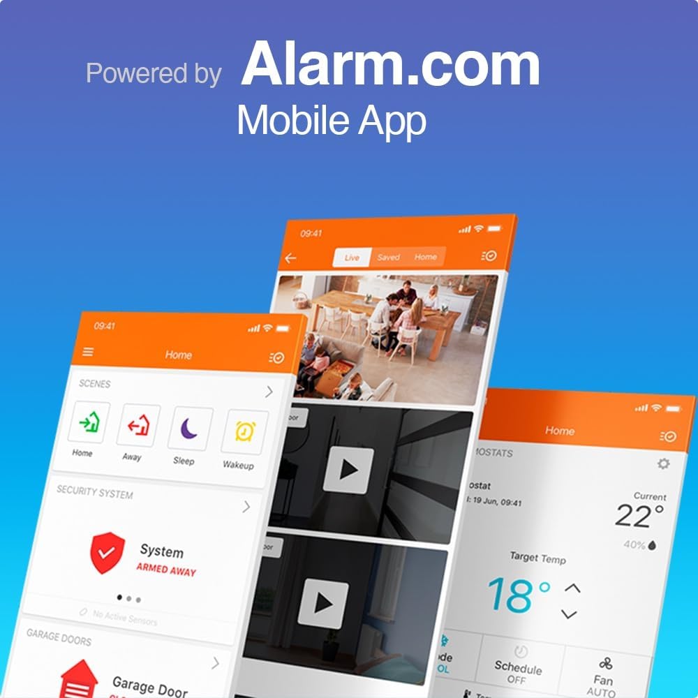 Qolsys IQ Panel 4: Wireless Smart Home Security System Alarm Panel for House Protection and Home Automation - Compatible with Alexa, Window Alarms, Cameras, and More