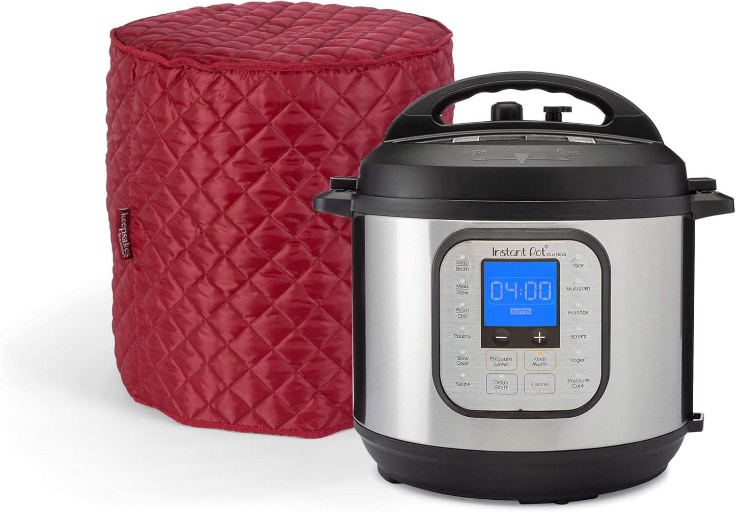 Red Pressure Cooker Cover by Covermates - Dust Protection, Stain Resistant, Washable - Appliance Keepsake
