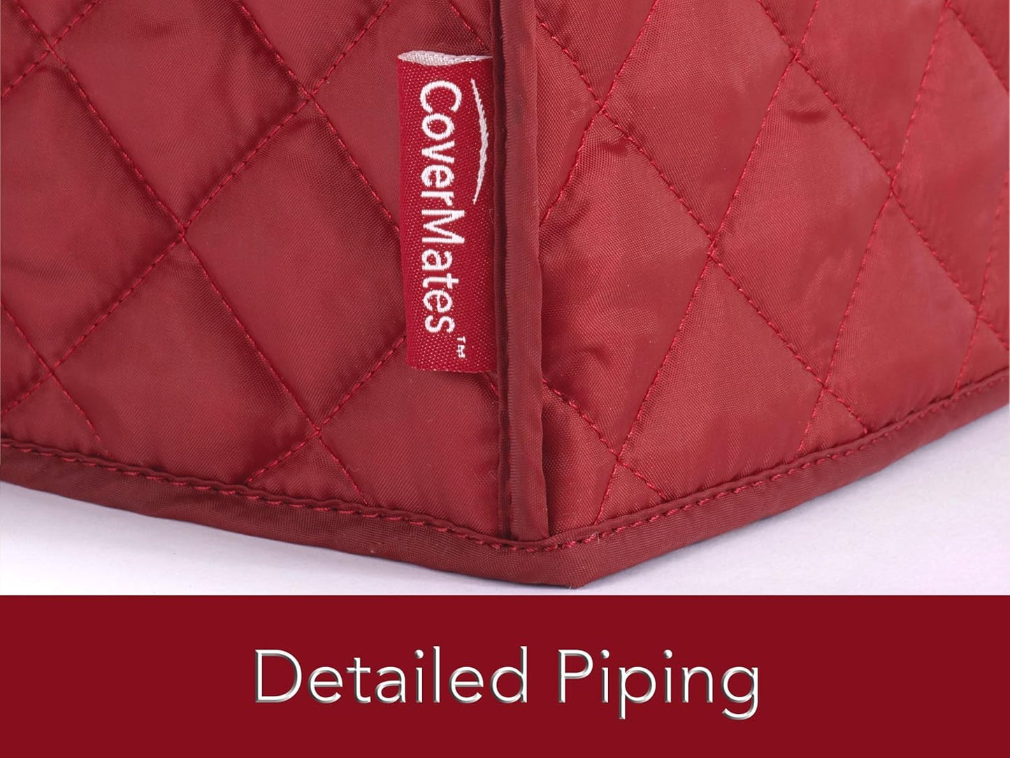 Red Pressure Cooker Cover by Covermates - Dust Protection, Stain Resistant, Washable - Appliance Keepsake