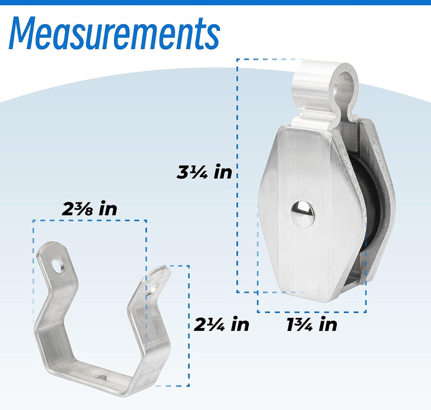 Replacement Pulley Kit for Werner Extension Ladders - Sconva 31-12 Compatible with Aluminum & Fiberglass Models