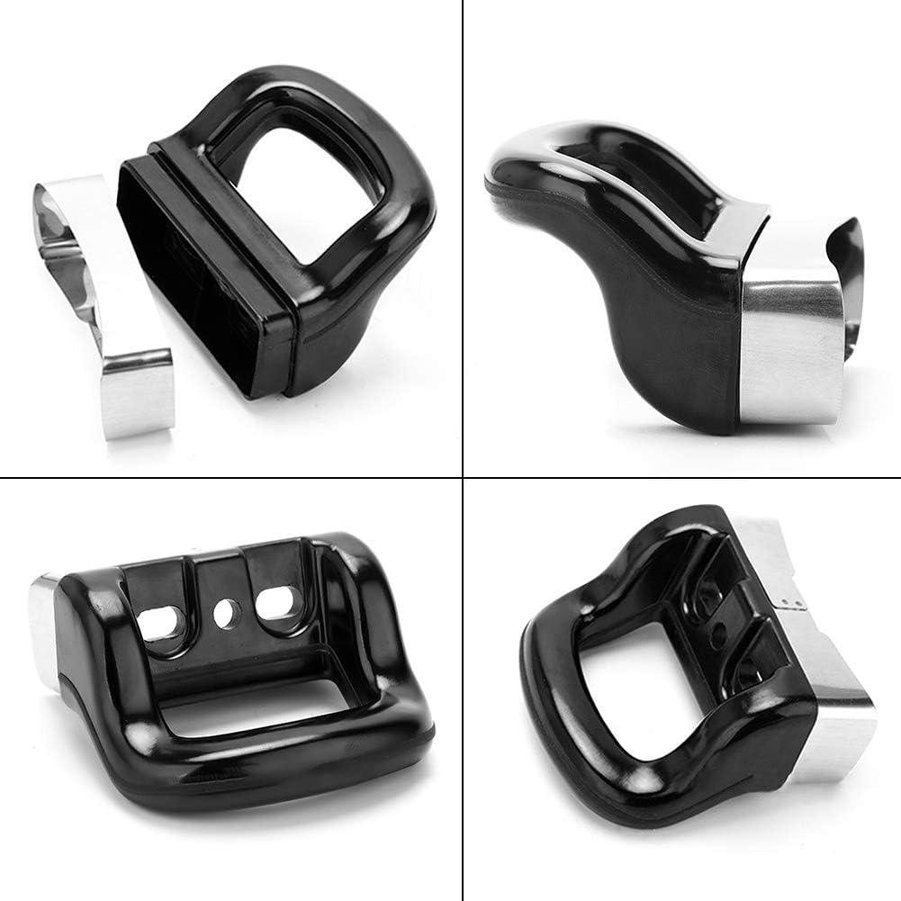 Replacement Side Handles for Metal Pressure Cooker - Set of 2 Short Pot Handles, Steamer Holder, Panhandle Cooker Handgrip - Black, Type A