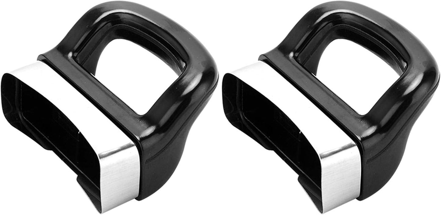 Replacement Side Handles for Metal Pressure Cooker - Set of 2 Short Pot Handles, Steamer Holder, Panhandle Cooker Handgrip - Black, Type A