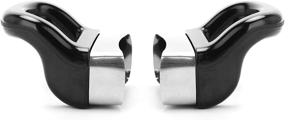 Replacement Side Handles for Metal Pressure Cooker - Set of 2 Short Pot Handles, Steamer Holder, Panhandle Cooker Handgrip - Black, Type A
