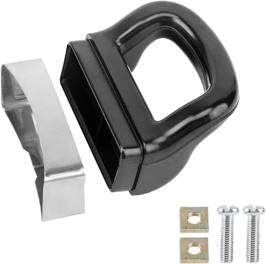 Replacement Side Handles for Metal Pressure Cooker - Set of 2 Short Pot Handles, Steamer Holder, Panhandle Cooker Handgrip - Black, Type A