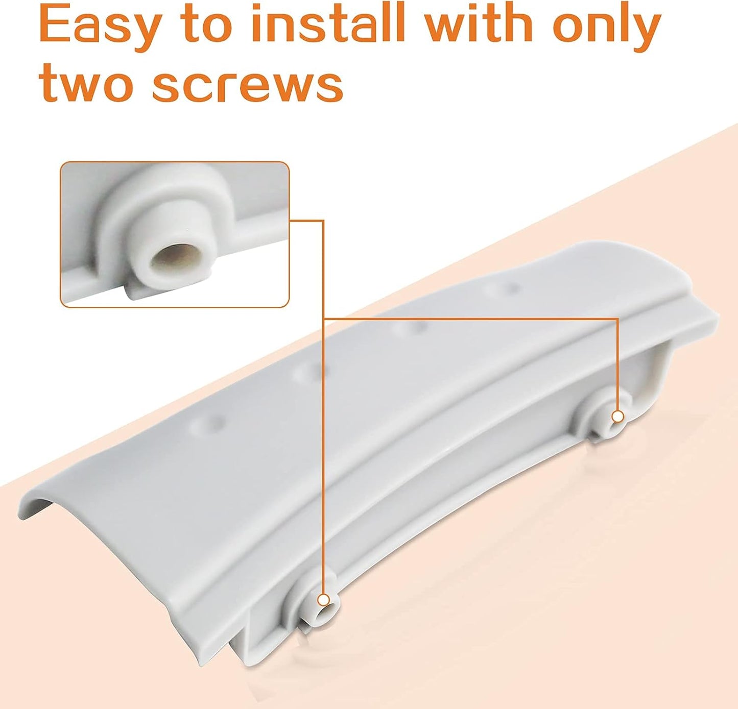 Replacement Washer Door Handle for Whirlpool Duet Models GHW9150PW4 and ghw9400pw4 - ANTOBLE 8181846 EA391617 WP8181846