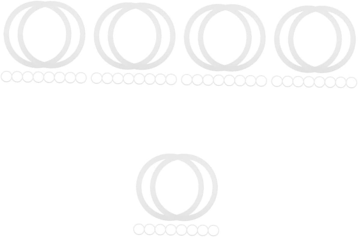 Reusable Silicone Seals for Wide Mouth Mason Jars - Set of 100 White Sealing Rings
