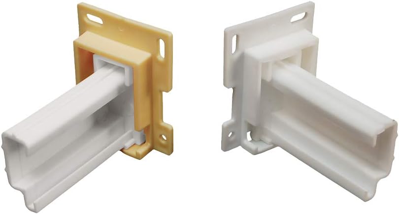 RV Designer H307 Drawer Slide Socket Set with ¾” Slide-Channel and Raised Edge, 1-1/8” Total, Cabinet Hardware