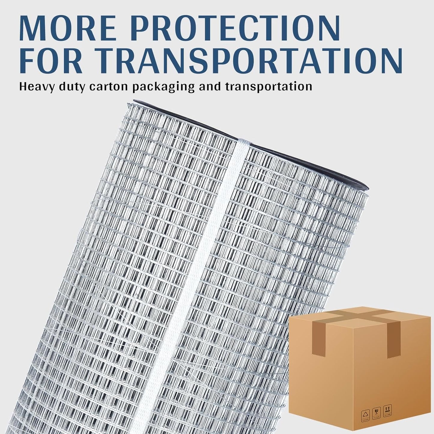 Salmut Hardware Cloth 1/2" x 4' x 100' 19-Gauge Wire Mesh Roll - Ideal for Chicken, Gopher, and Critter Fencing