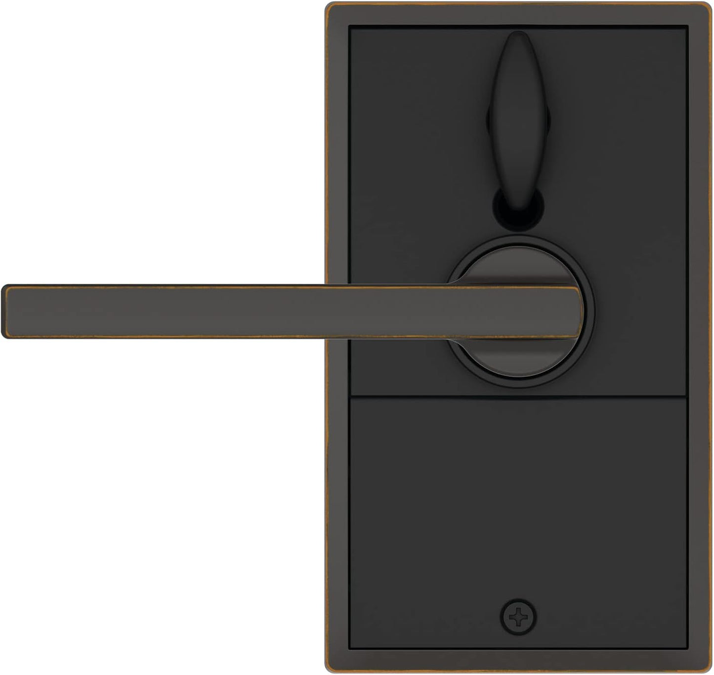 Schlage FE695 CEN 716 LAT Touch Century Lock with Latitude Lever, Keyless Entry, Aged Bronze, Electronic Security