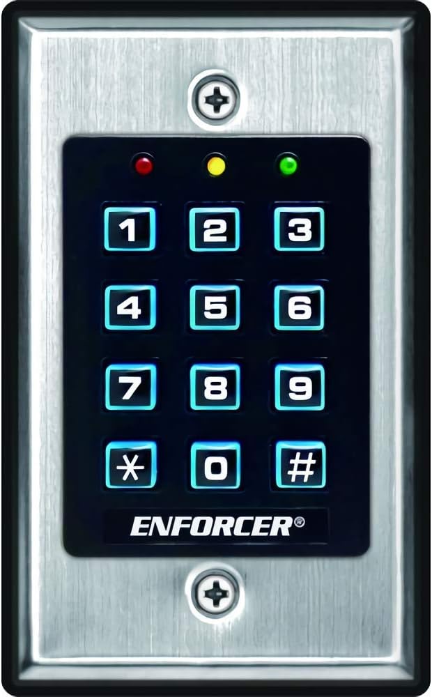 Seco-Larm SK-1011-SDQ ENFORCER Access Control Keypad with 1,000 User Code Capacity and Long Activation Time