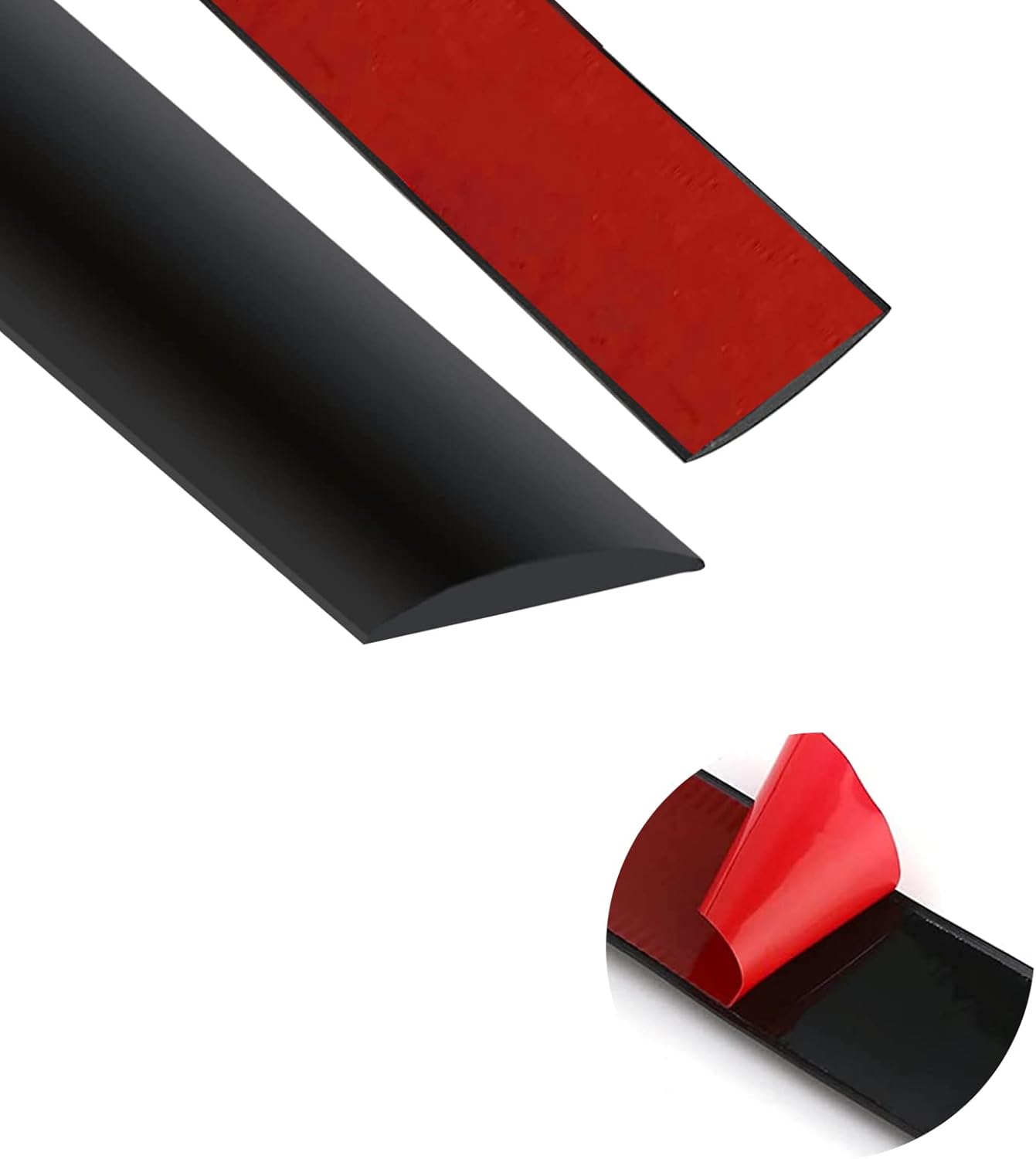 Self Adhesive Floor Transition Strip for Laminate and Vinyl Floors - Flat Edge Trim for Doorways and Floors with Gaps