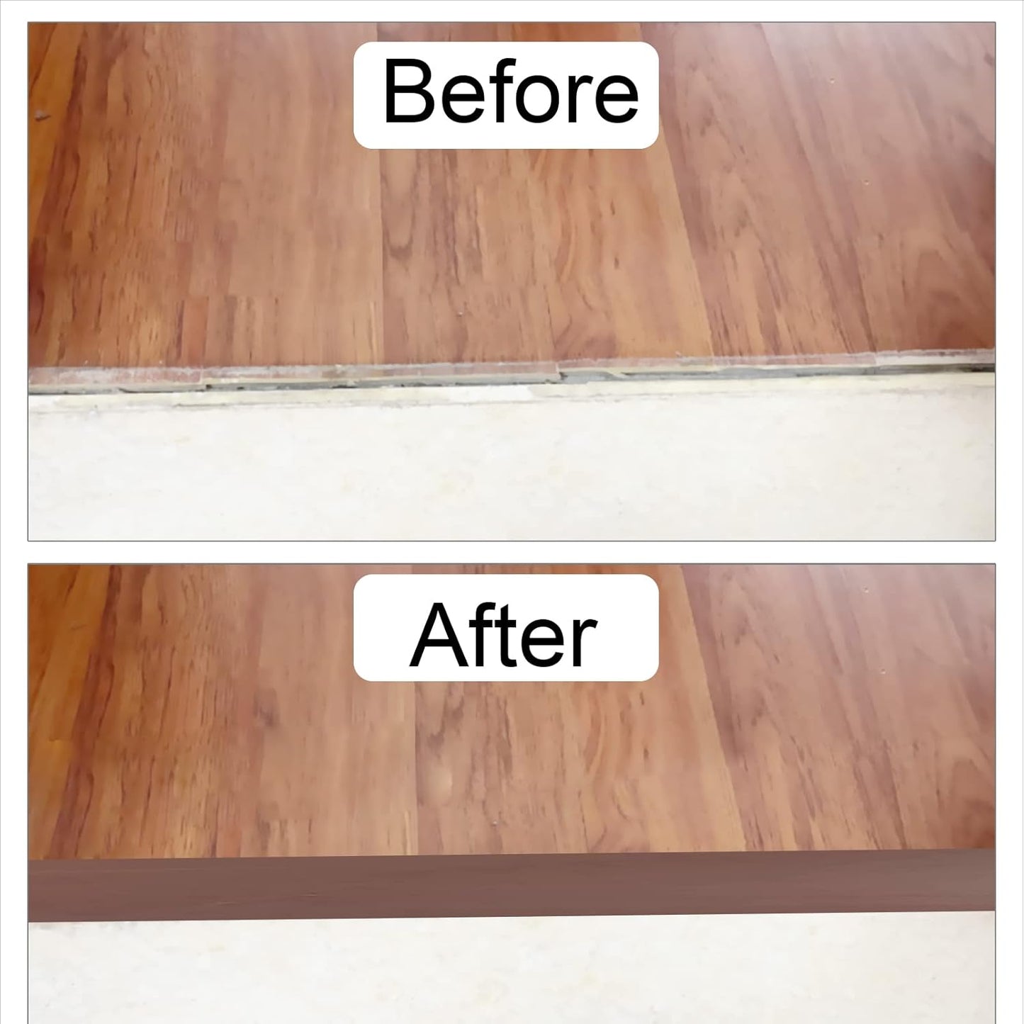 Self Adhesive Floor Transition Strip for Laminate & Vinyl Floors - Floor Edge Trim and Gap Covering Joining Strip