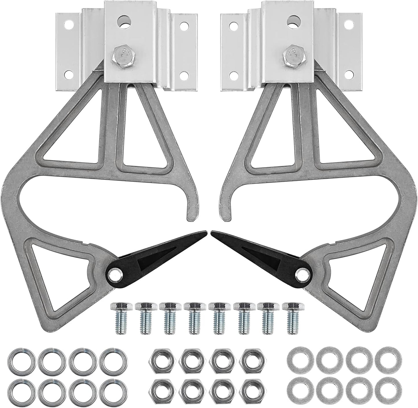 Set of 2 Aluminum Extension Ladder Locks for Werner 28-11, Rung Lock Kit, Compatible with 24ft, 28ft, 32ft Ladders