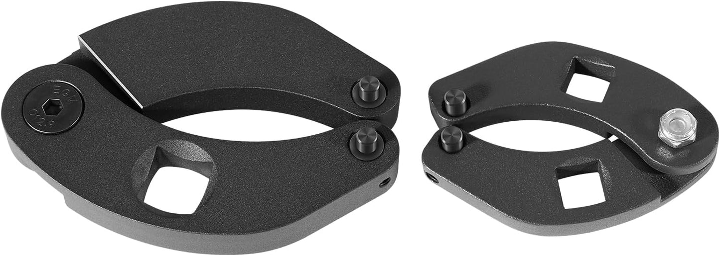 Set of 2 Hydraulic Cylinder Spanner Wrenches for Gland Nuts on Farm and Construction Equipment, Adjustable and Universal Sizes