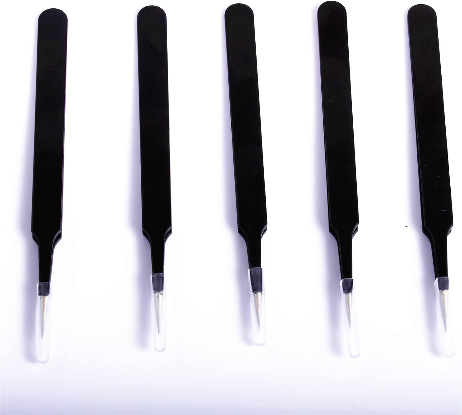 Set of 5 Stainless Steel Diamond Painting Tweezers - Precision Tools for Diamond Painting Kit