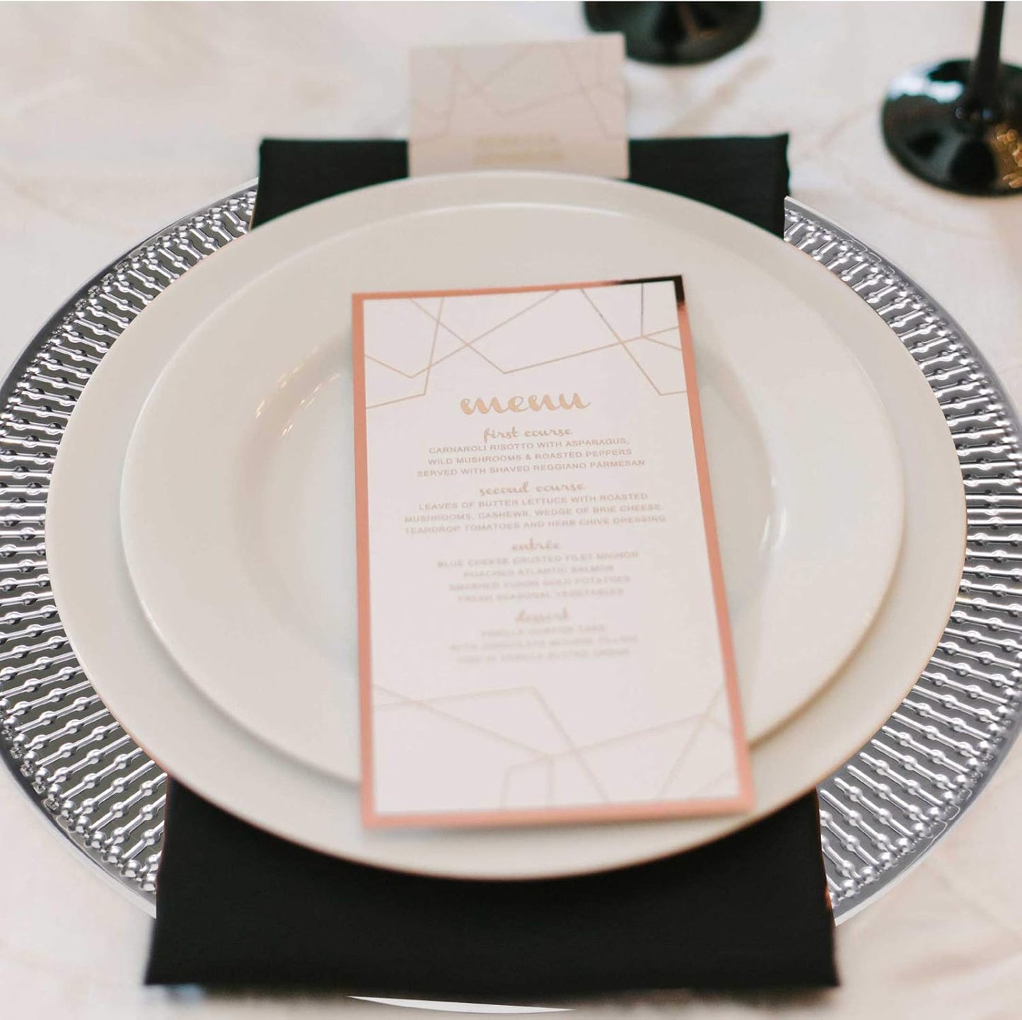 Set of 6 13-Inch Stainless Steel Beaded Charger Plates in Silver for Elegant Dining Events