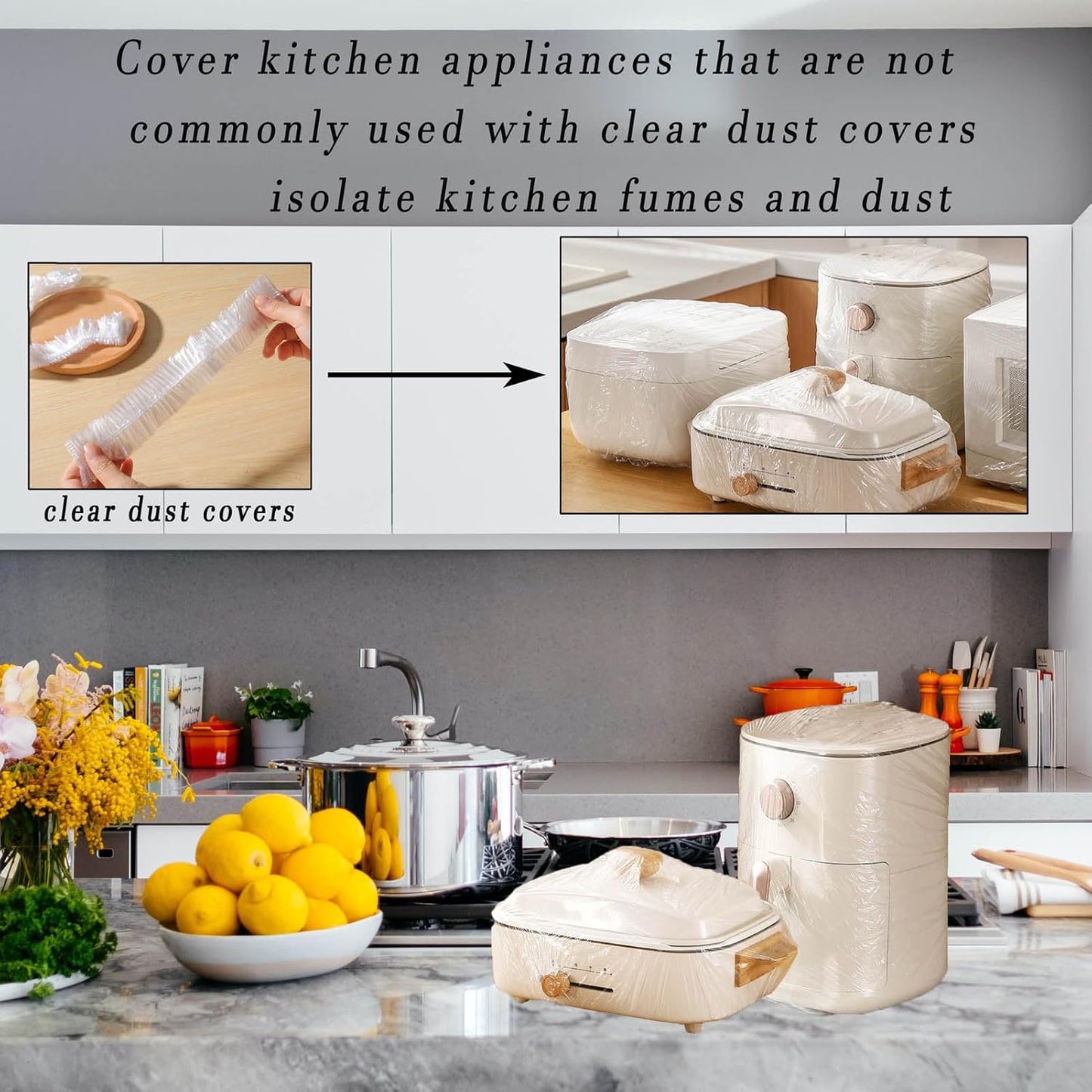 Set of 90 Kitchen Small Appliance Dust Covers for Easy Protection and Storage