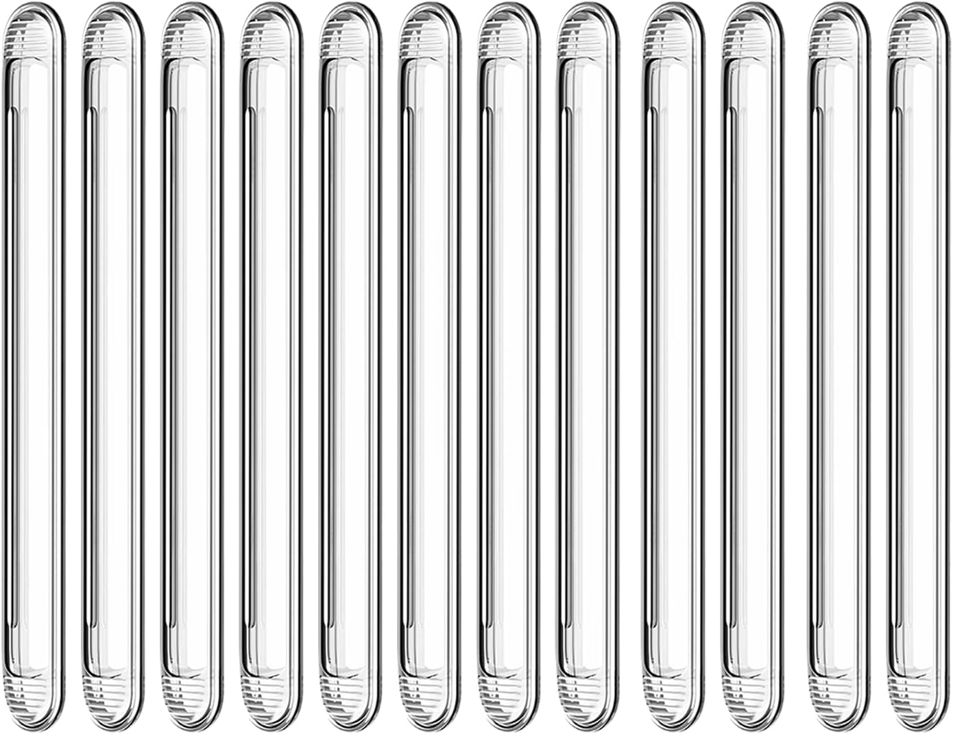 Silicone Rubber Furniture Bumpers - Wall & Door Protectors (12 Pack)