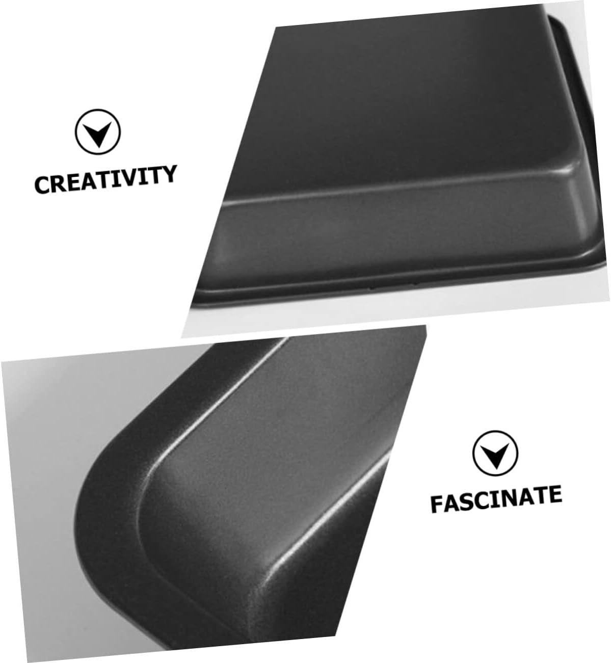 Square Black Swiss Roll Baking Pan for Oven - Reusable Bread & Pastry Tray for Toaster Oven or Broiler