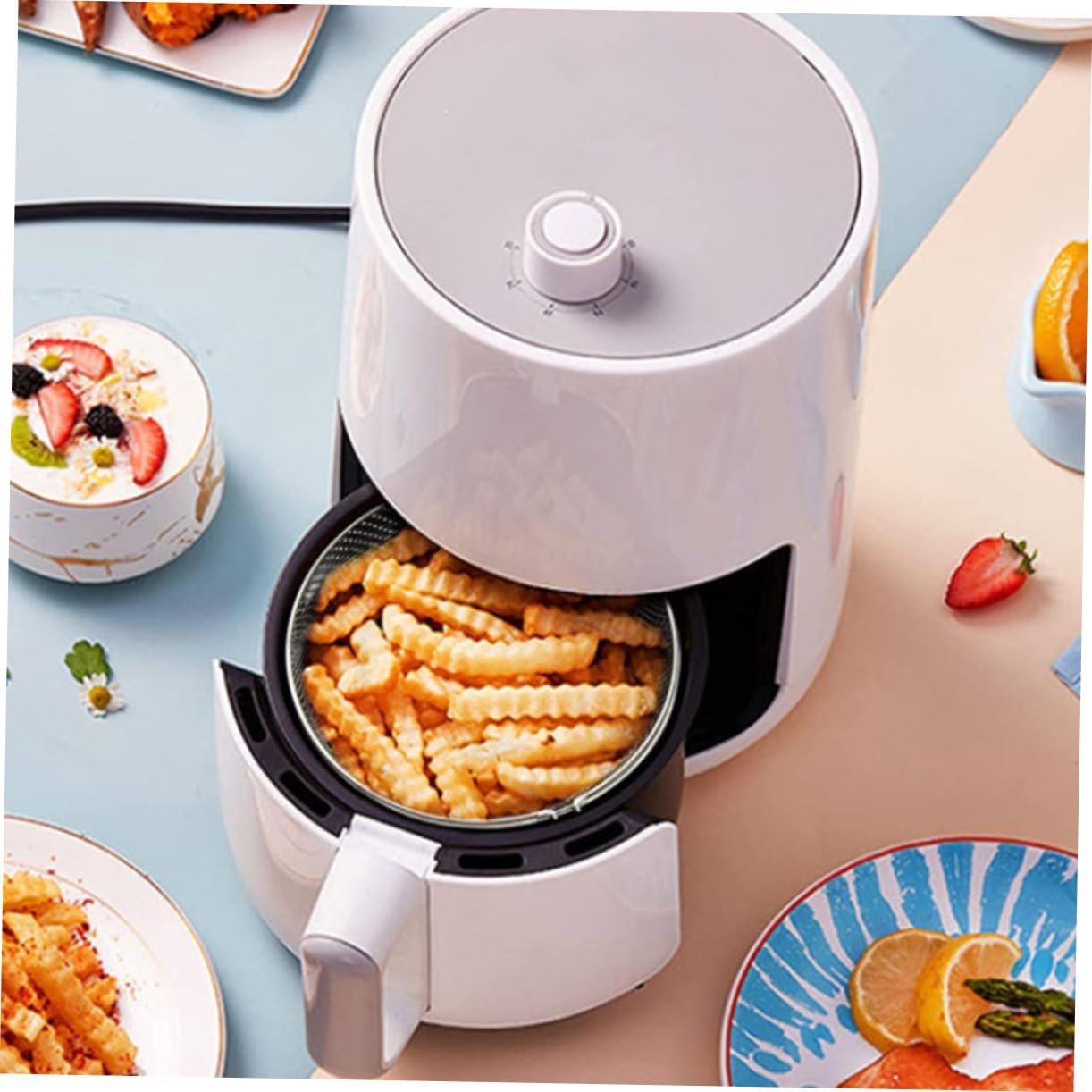 Stainless Steel Air Fryer Basket Liner Pan Set for Ninja Air Fryer - Accessories for Pro Oven, Wok, Ramekins, Square Fryer