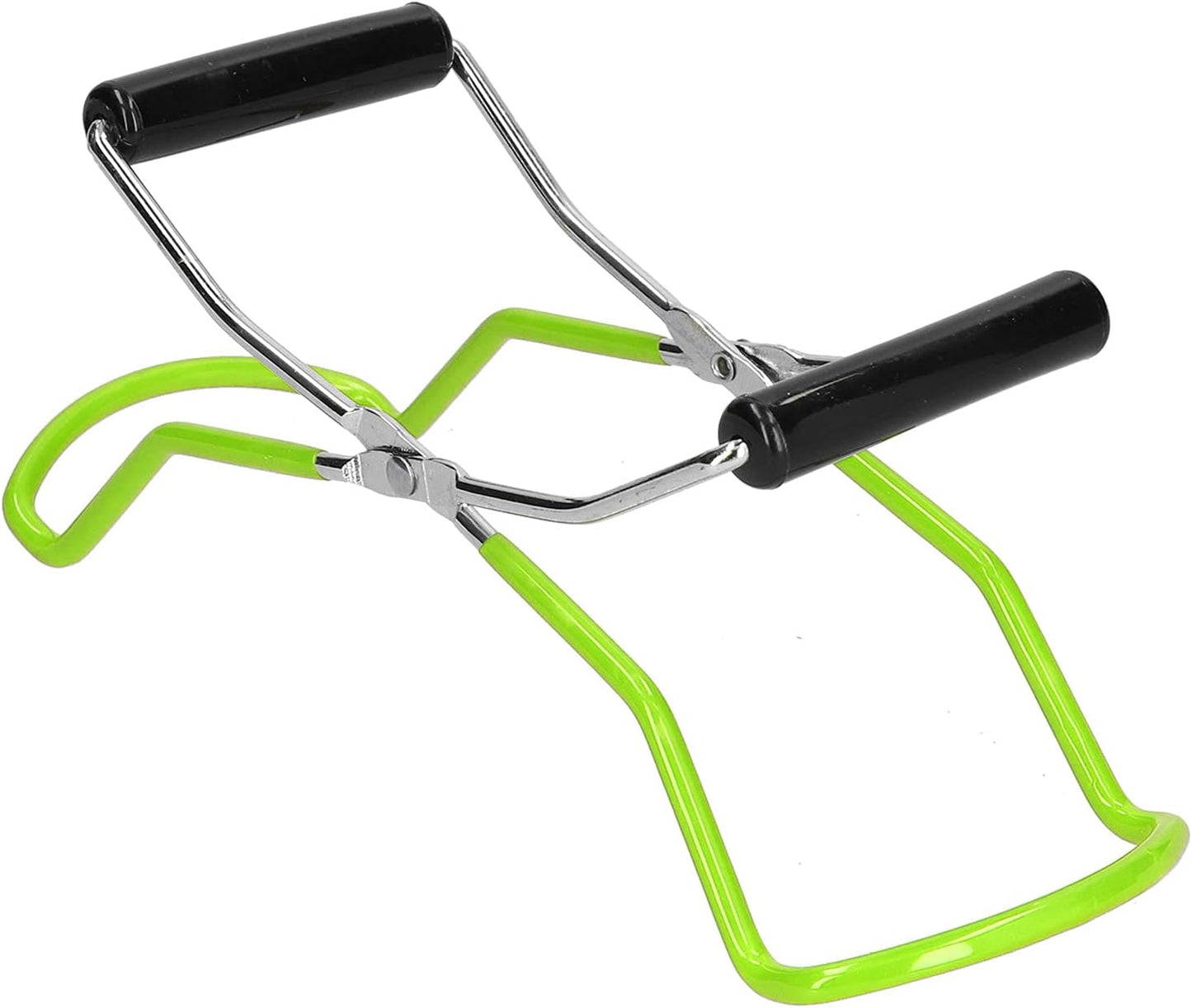 Stainless Steel Canning Jar Lifter Tongs with Grip Handle for Regular Mouth Glass Jars - Green