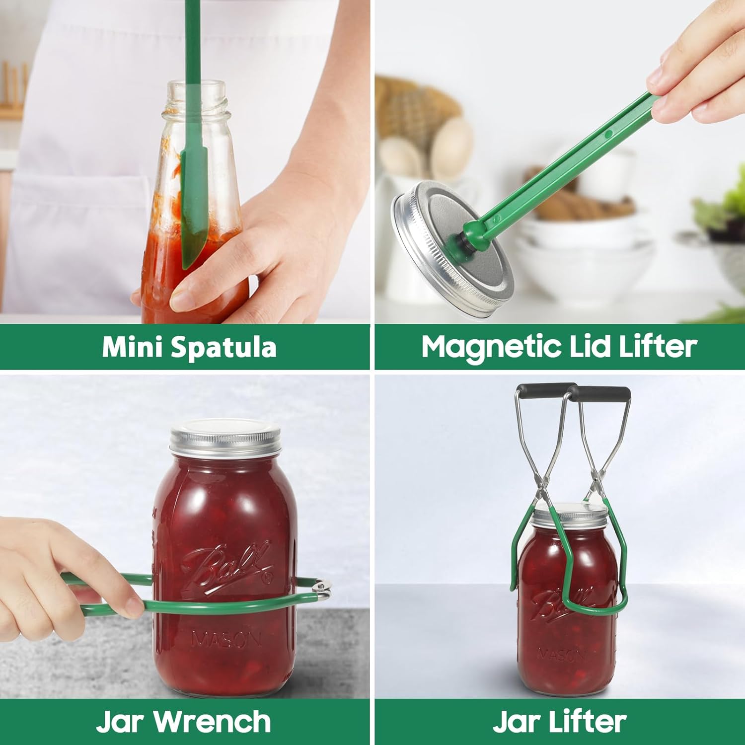 Stainless Steel Canning Kit Set - Premium Supplies for Home Canning, Rust-Free & Dishwasher Safe
