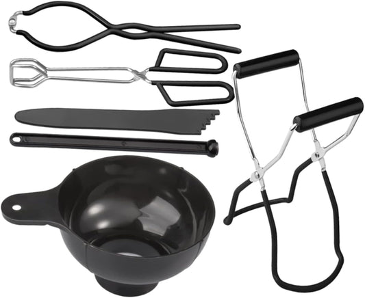 Stainless Steel Canning Kit with Aluminum Can Opener and Jar Lifter - Complete Canning Supplies Set for Jars and Pots