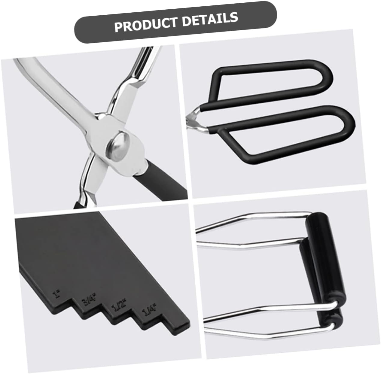 Stainless Steel Canning Kit with Aluminum Can Opener and Jar Lifter - Complete Canning Supplies Set for Jars and Pots
