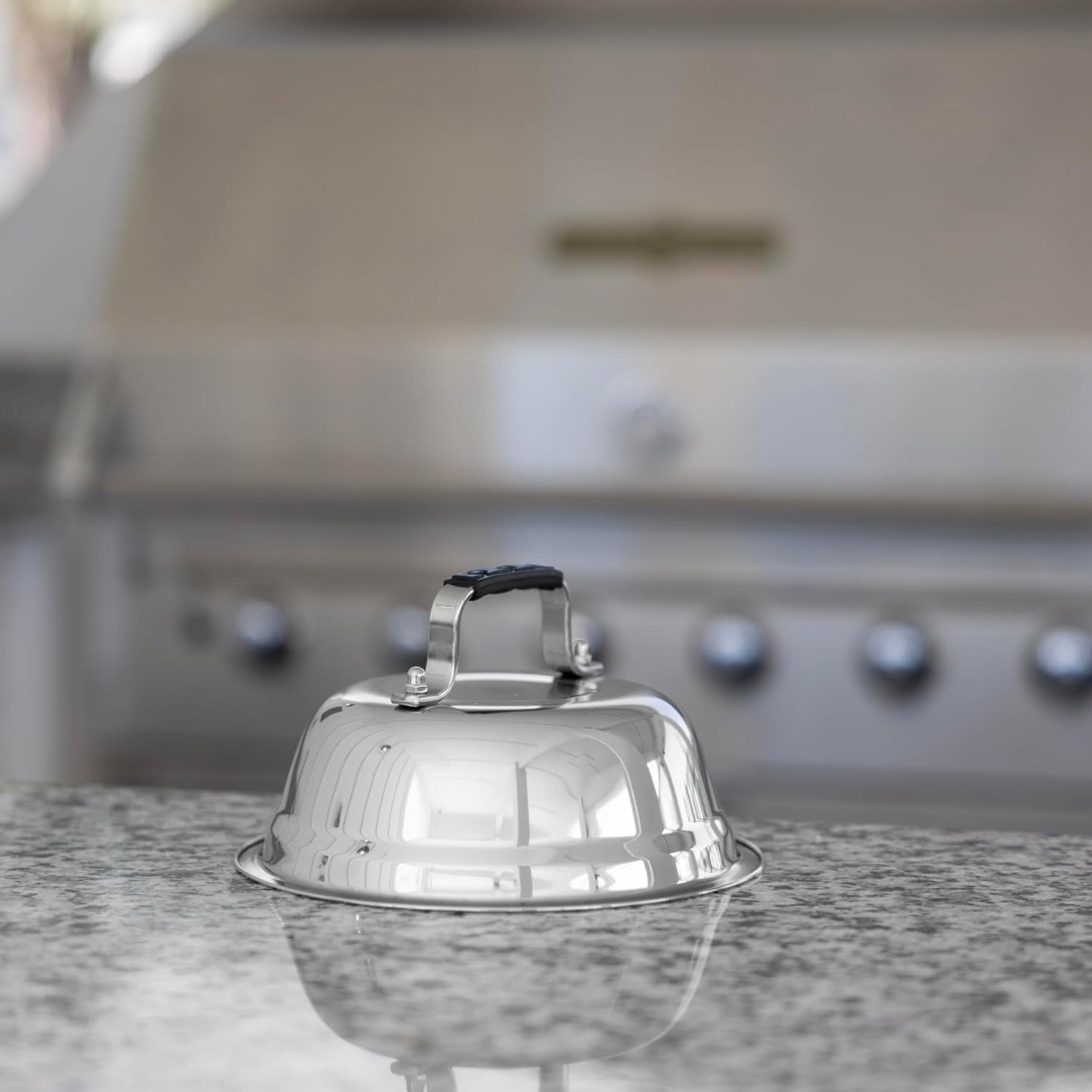 Stainless Steel Cheese Melting Dome for Grills, Griddles, and Stovetops - Outset Brand
