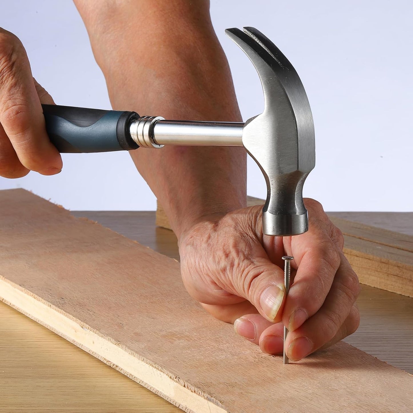 Stainless Steel Hardware Nails 1-1/2 inch, 300pcs - 1 lb Pack for Hanging Pictures, Small Wall & Wood Nails